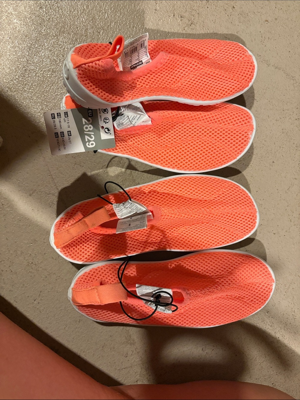 Kids Coral Mesh Slip-On Water Shoes